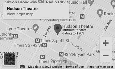 A Google Map of the Hudson Theater